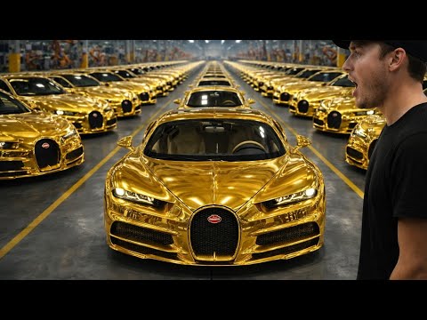 The Most Expensive Bugatti Ever Built? 24K Gold Chiron Full Build