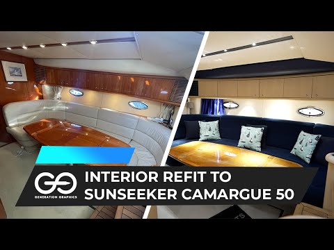 Interior refit to Sunseeker Camargue 50