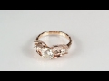 video - Dragonfly Engagement Ring with Pink Sapphire