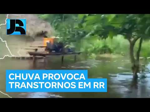 Roraima enfrenta cenário crítico por causa das fortes chuvas que atingem o estado