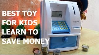 BEST TOY FOR KIDS HOW TO SAVE MONEY - MINI ATM MACHINE COIN BOX PIGGY BANK