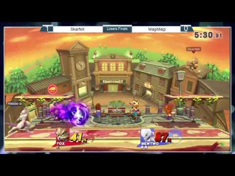 Sm4sh: NHSSBVI - Skarfelt (Fox) Vs MagiMagi (Mewtwo) - Losers Finals