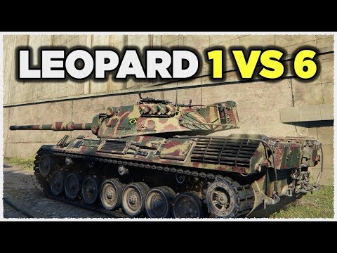 Leopard 1 • 1 vs 6 • 11K Damage • World of Tanks Gameplay