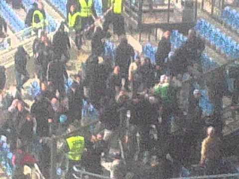 Lech-Wisła 31.10.2010 awantura