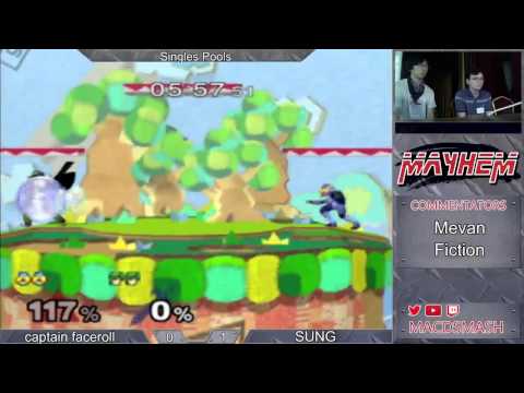 Mayhem May 2015 Pools: Sung (Marth) vs Captain Faceroll (Sheik)