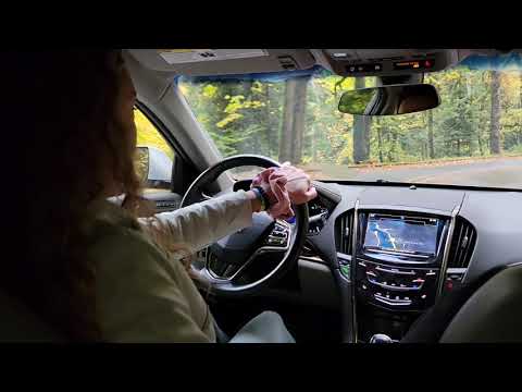 Driving the Columbia River Gorge during autumn.