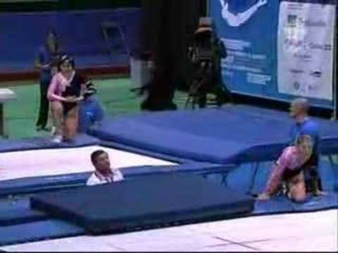 World champs 2007 trampoline women's synchro finals