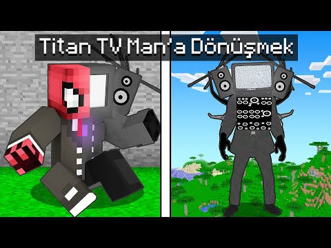 TITAN TV MAN'a DÖNÜŞTÜM - Minecraft