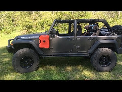 MORryde Retrofit Offroad Side Mount Rotopax Carrier for Jeep Wrangler JK - JP54-014 and JP54-013