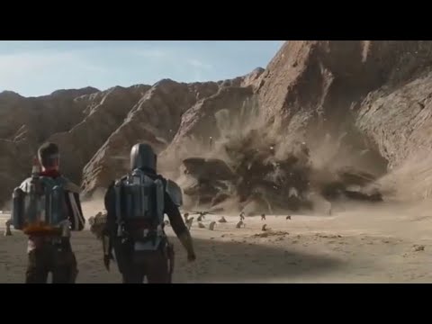 Mando vs Krayt Dragon: The Mandalorian Episode 9