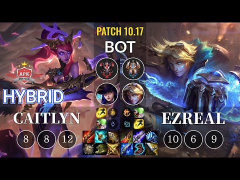 APK HyBrid Caitlyn vs Ezreal Bot - KR Patch 10.17