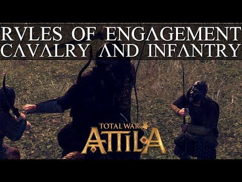 Rules of Engagement 1 Shock Cavalry and Infantry vs Melee Cavalry and Infantry -Total War Attila