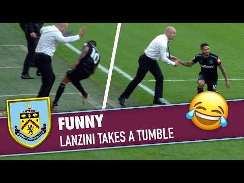 FUNNY | Lanzini Collides With Sean Dyche
