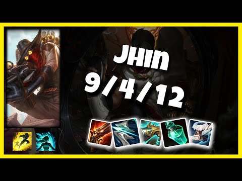 Jhin Gameplay Challenger Replay S11 - 11.2 Bot Lane (9/4/12) - TURKISH