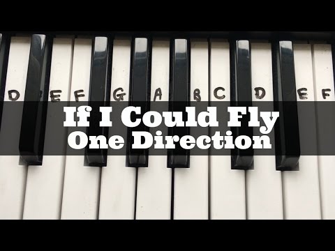 If I Could Fly - One Direction | Easy Keyboard Tutorial With Notes (Right Hand)