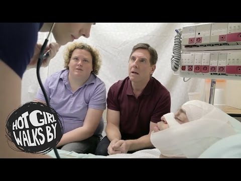 Hot Girl Walks By: Visitors in a Hospital