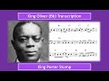King Oliver – King Porter Stomp (Bb) Transcription - Oscar Bruten King Oliver – King Porter Stomp (Bb) Transcription