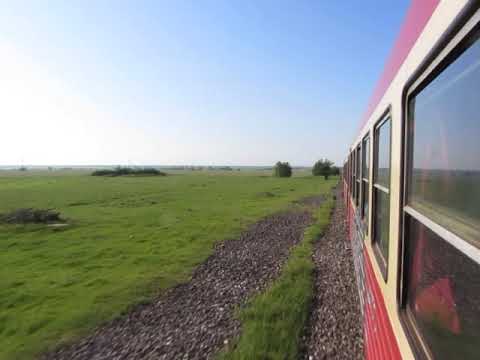 Romania: Leaving Gara Tormac (Timiș County) on board a Regiotrans Class 97 'Caravelle' DMU
