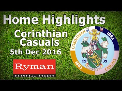 Carshalton vs Corinthian Casuals 05.12.2016 - HIGHLIGHTS