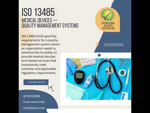 ISO 13485:2016 Certification Services