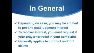 Can I Recover Interest in My Lawsuit in California?