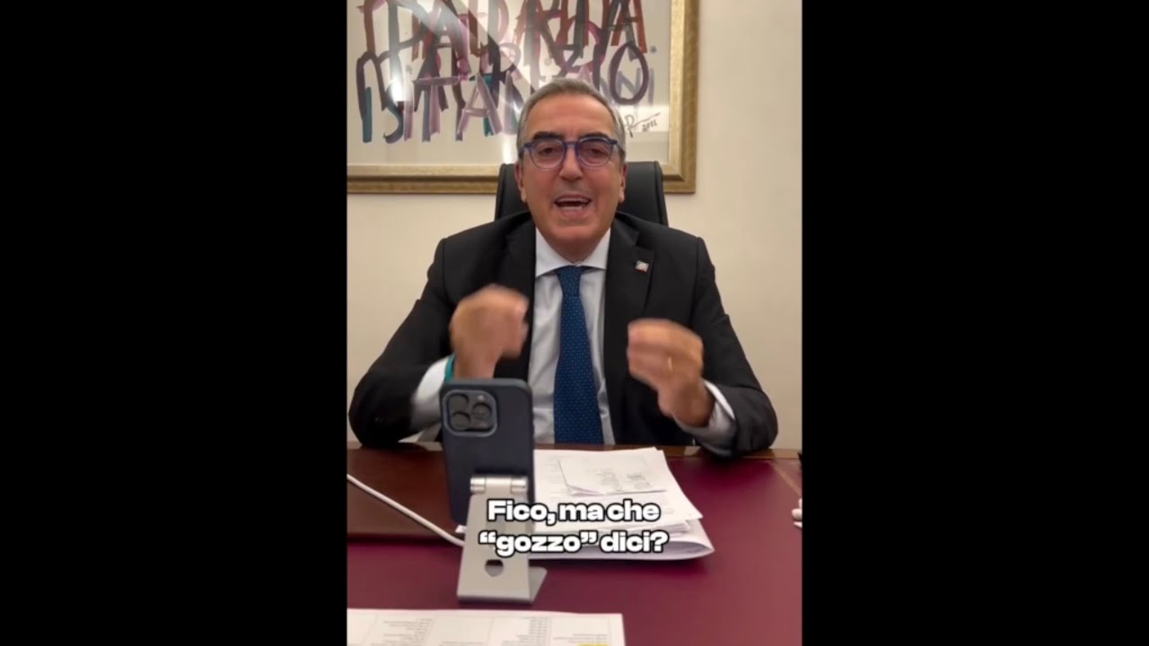 GASPARRI CONTRO FICO: "HAI UN GOZZO O UNA BARCA? DEVI SPIEGAZIONI AI CITTADINI"