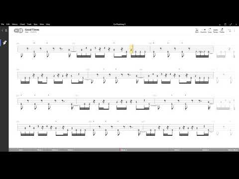 Good Times ( Chic ) ,Tablatura e base Senza Basso - Backing bass track