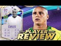 5⭐/5⭐ 97 COVER STAR ICON CARLOS SBC PLAYER REVIEW - ROBERTO CARLOS - FIFA 23 ULTIMATE TEAM