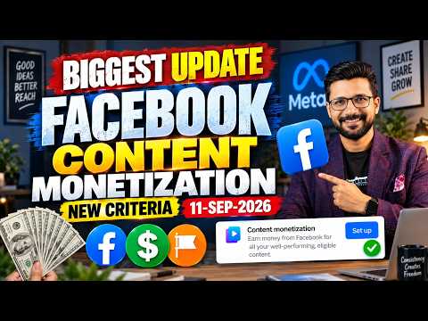 Update :- Facebook "Content Monetization Tool" New Eligibility Criteria Launched ?