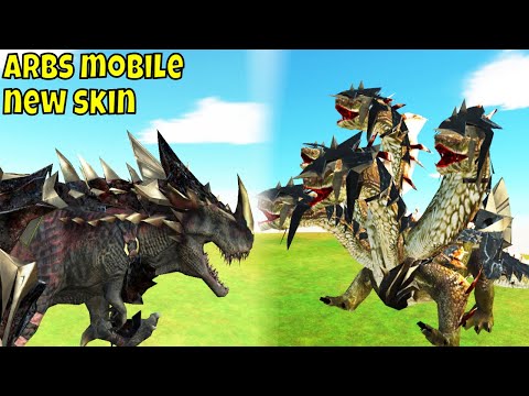 New Skin Full Metal Armor T-rex vs Hydra ARBS Mobile Animal Revolt Battle Simulator