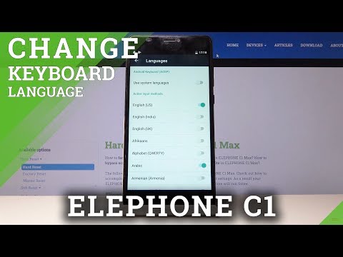 How to Change Keyboard Language in ELEPHONE C1 – Personalize Keyboard Language