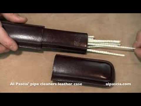 pipe cleaners leather case - smoking pipes