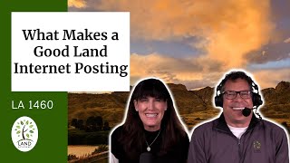 What Makes a Good Land Internet Posting (LA 1460)
