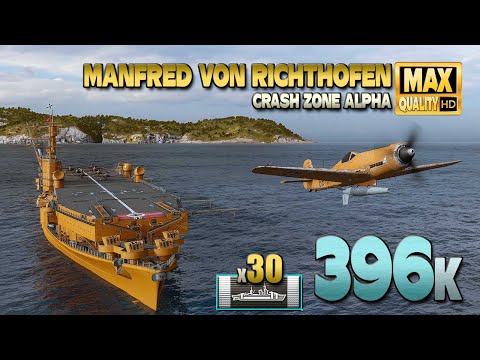 Pro player with the aircraft carrier "Manfred von Richthofen" - World of Warships