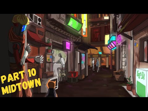 STRAY PS5 Walkthrough Gameplay Part 10 with commentary ( MidTown )
