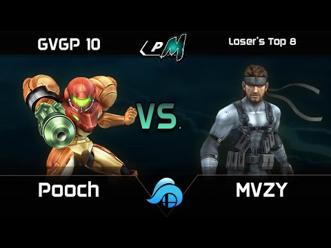 GVGP 10 Project M Losers Top 8 - Pooch (Zelda/Sheik/Samus) vs. MVZY (Snake)