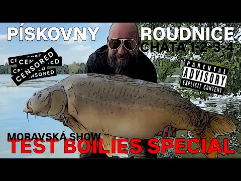 TEST BOILIES SPECIÁL - PÍSKOVNY ROUDNICE 2024 - 3 DNY A 4 CHATY - SPORTCARP V AKCI! - CENSORED SHOW