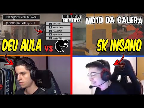 RAZAH E PECHITO DESTRUINDO A PT DA FURIA, 5K INSANO DO PECHITO, NESK 4K - MELHORES MOMENTOS LIVES R6