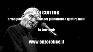 Paolo Conte - Via con me - per pianoforte a quattro mani