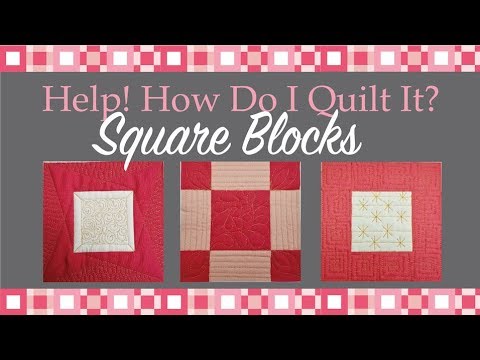YouTube video about: How to decorate a quilt square?