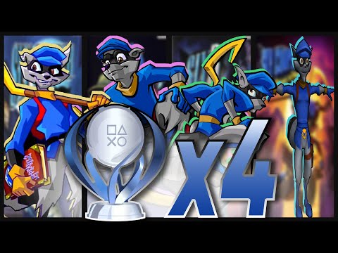 I got ALL FOUR Sly Cooper Platinum Trophies!
