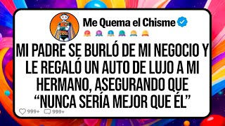 Mi Padre Se Burló de Mi Negocio y le Regaló un Auto de Lujo a Mi Hermano, Asegurando que...