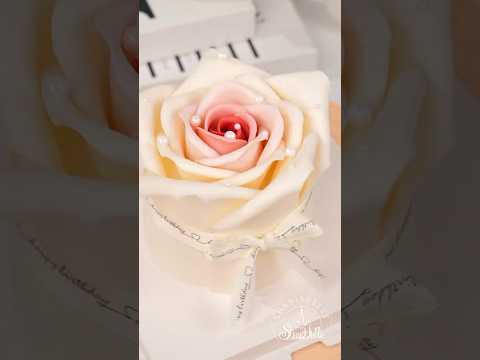 🌹Fondant Rose Cake-✨Dive into the elegance with me @shaniabelle_cake  #cake#rosecake #cakeart