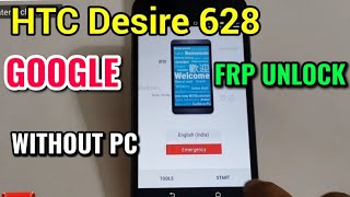 HTC Desire 628 FRP Unlock or Google Account Bypass (Without PC)
