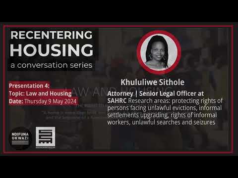 Recentering housing: Khululiwe Sithole