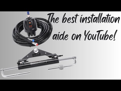 Vevor Hydraulic Steering installation. BayStar, HyDrive....