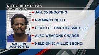 Suspect in fatal hotel shooting in Minot pleads not guilty