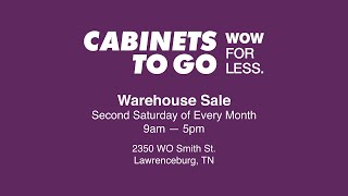 Cabinets To Go April Warehouse Sale