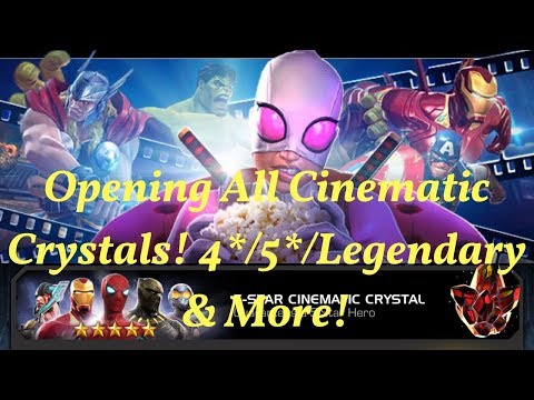 Stream Highlight: Cinematic Crystals: Opening 4*/5*/Legendary/More! - Marvel Contest of Champions