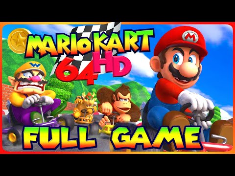 Mario Kart 64 FULL GAME Longplay (Nintendo 64) HD 4k
